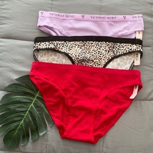 3 pair Victoria’s Secret cotton panties size small